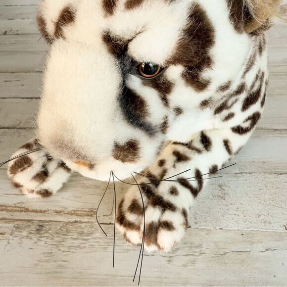 Vintage Plush Snow Leopard Geoffrey 1988 Korea 28” Stuffed Animal Big Toys R Us - Picture 8 of 16
